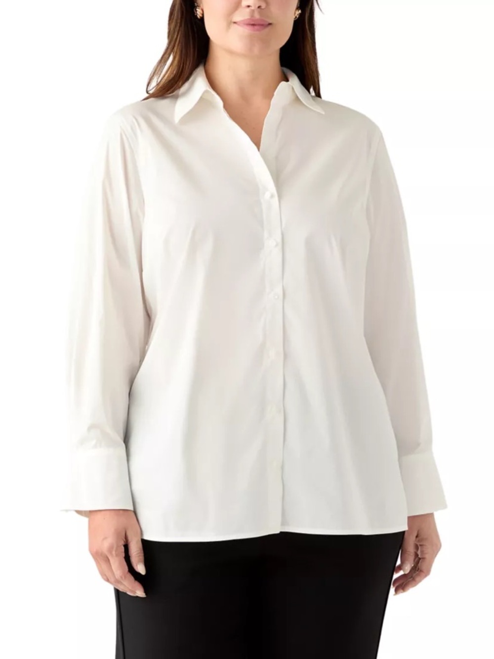 Kasper White Women’s Button-Down Dress Shirt 1x
